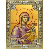 Икона освященная "Кипрская икона Божией Матери", 18x24 см, со стразами фото