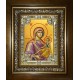 Икона освященная "Кипрская икона Божией Матери", в киоте 24x30 см