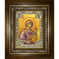 Икона освященная "Кипрская икона Божией Матери", в киоте 24x30 см фото