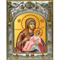 Икона освященная "Козельщанская икона Божией Матери", 14x18 см фото