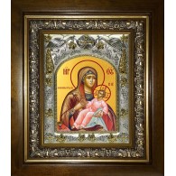 Икона освященная "Козельщанская икона Божией Матери", в киоте 20x24 см фото