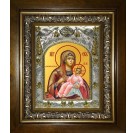 Икона освященная "Козельщанская икона Божией Матери", в киоте 20x24 см