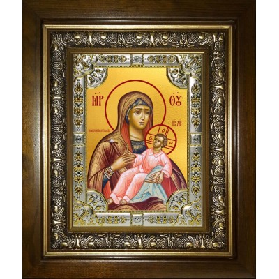 Икона освященная "Козельщанская икона Божией Матери", в киоте 24x30 см фото
