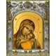 Икона освященная "Корсунская икона Божией Матери", 14x18 см