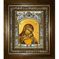 Икона освященная "Корсунская икона Божией Матери", в киоте 20x24 см фото