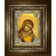 Икона освященная "Корсунская икона Божией Матери", в киоте 24x30 см фото