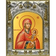 Икона освященная "Лиддская икона Божией Матери", 14x18 см фото
