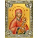 Икона освященная "Лиддская икона Божией Матери", 18x24 см, со стразами