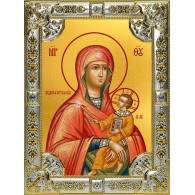 Икона освященная "Лиддская икона Божией Матери", 18x24 см, со стразами фото