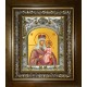 Икона освященная "Любечская икона Божией Матери", в киоте 20x24 см