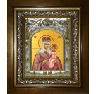 Икона освященная "Любечская икона Божией Матери", в киоте 20x24 см