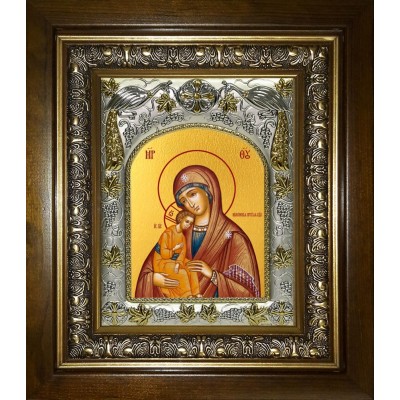 Икона освященная "Миасинская икона Божией Матери", в киоте 20x24 см фото