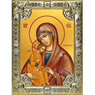 Икона освященная "Миасинская икона Божией Матери", 18x24 см, со стразами фото