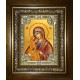 Икона освященная "Миасинская икона Божией Матери", в киоте 24x30 см