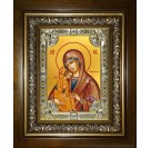 Икона освященная "Миасинская икона Божией Матери", в киоте 24x30 см