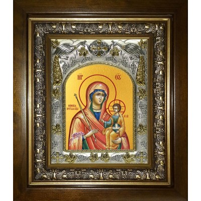 Икона освященная "Минская икона Божией Матери", в киоте 20x24 см фото