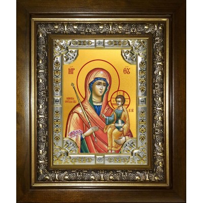 Икона освященная "Минская икона Божией Матери", в киоте 24x30 см фото