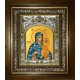 Икона освященная "Молченская икона Божией Матери", в киоте 20x24 см