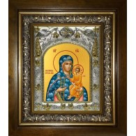 Икона освященная "Молченская икона Божией Матери", в киоте 20x24 см фото