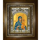Икона освященная "Молченская икона Божией Матери", в киоте 20x24 см