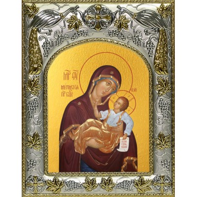 Икона освященная "Муромская икона Божией Матери", 14x18 см фото