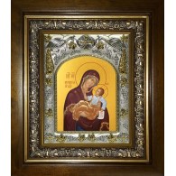 Икона освященная "Муромская икона Божией Матери", в киоте 20x24 см фото