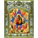 Икона освященная "Неопалимая Купина, икона Божией Матери", 14x18 см