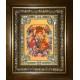 Икона освященная "Неувядаемый цвет, икона Божией Матери", в киоте 24x30 см
