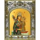 Икона освященная "Неувядаемый цвет, икона Божией Матери", 14x18 см