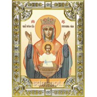 Икона освященная "Неупиваемая чаша, икона Божией Матери", 18x24 см, со стразами фото