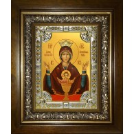 Икона освященная "Неупиваемая чаша, икона Божией Матери", в киоте 24x30 см фото