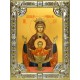 Икона освященная "Неупиваемая чаша, икона Божией Матери", 18x24 см, со стразами