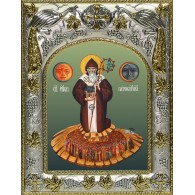 Икона освященная "Патрик (Патрикий) просветитель Ирландии равноапостольный", 14x18 см фото