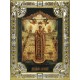Икона освященная "Вертоград заключенный икона Божией Матери", 18x24 см, со стразами