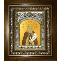 Икона освященная "Варнава Гефсиманский преподобный", в киоте 20x24 см фото