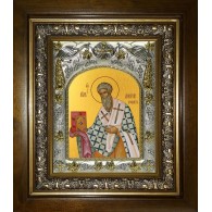 Икона освященная "Дионисий Ареопагит, священномученик", в киоте 20x24 см фото