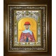 Икона освященная "Анна Всеволодовна, преподобная княжна", в киоте 20x24 см