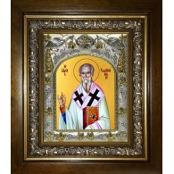 Икона освященная "Епифаний, епископ Кипрский", в киоте 20x24 см фото