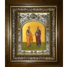Икона освященная "Петр и Павел апостолы", в киоте 20x24 см арт.245606