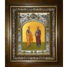 Икона освященная "Петр и Павел апостолы", в киоте 20x24 см арт.245606