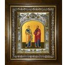 Икона освященная "Петр и Павел апостолы", в киоте 20x24 см