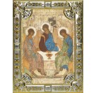 Икона освященная "Святая Троица", 18x24 см, со стразами арт.245624