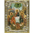 Икона освященная "Святая Троица", 18x24 см, со стразами арт.245628