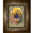 Икона освященная "Святая Троица", со стразами, в киоте 24x30 см арт.245632