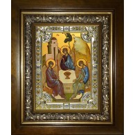 Икона освященная "Святая Троица", в киоте 24x30 см фото