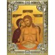 Икона освященная "Не рыдай Мене, Мати", 18x24 см, со стразами