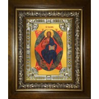 Икона освященная "Спас в Силах", в киоте 24x30 см фото