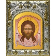 Икона освященная "Спас Нерукотворный", 14x18 см фото