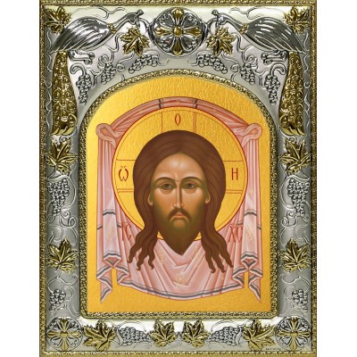 Икона освященная "Спас Нерукотворный", 14x18 см фото