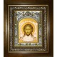 Икона освященная "Спас Нерукотворный", в киоте 20x24 см